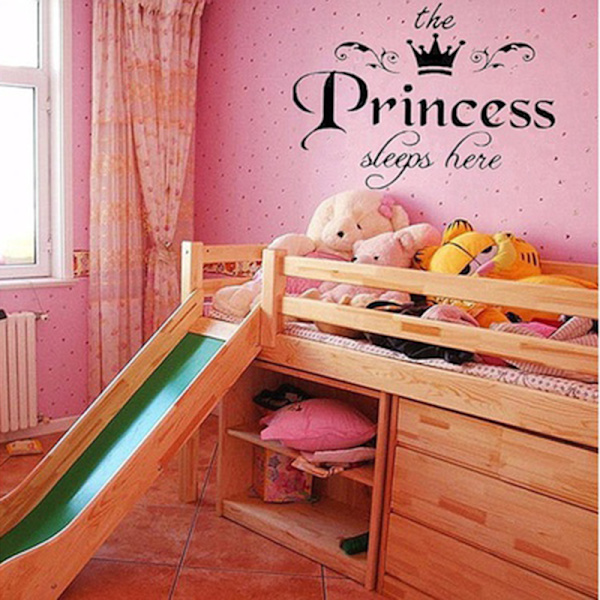 tee itse irrotettava prinsessa nukkuu seinätarrat taide vinyyli tarrat ho