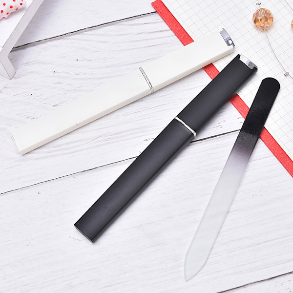 2 stk/sæt Slidstærkt glas Neglefil Manicure Polering Buffer Sand