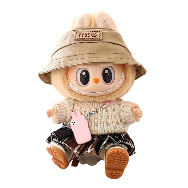 5 Kläder för Labubu Dockor Tillbehör Stilfull Kawaii Ou A3