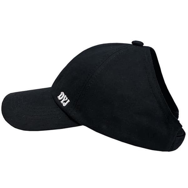 Cap Snapback poninhäntä puolityhjä cap kpop hattu nainen Black