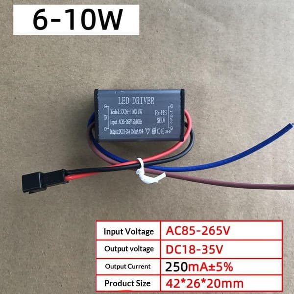 LED Driver Ballast AC85-265V 1-24W 250MA Adapter Transformer Li A3