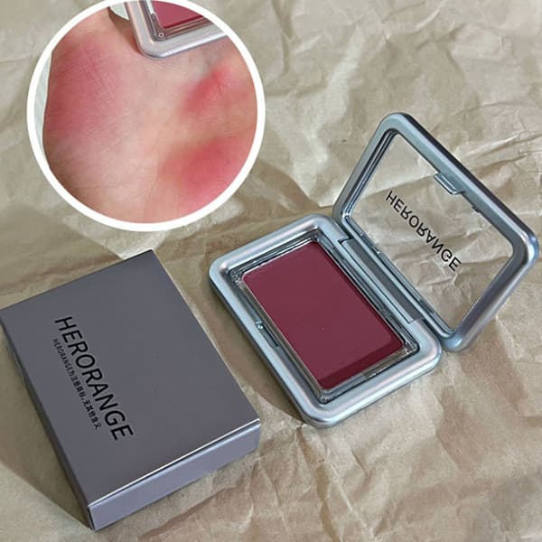 Kinnrødme Matt Blusher Bakt Presset Pudder Base Sminke Roug A2