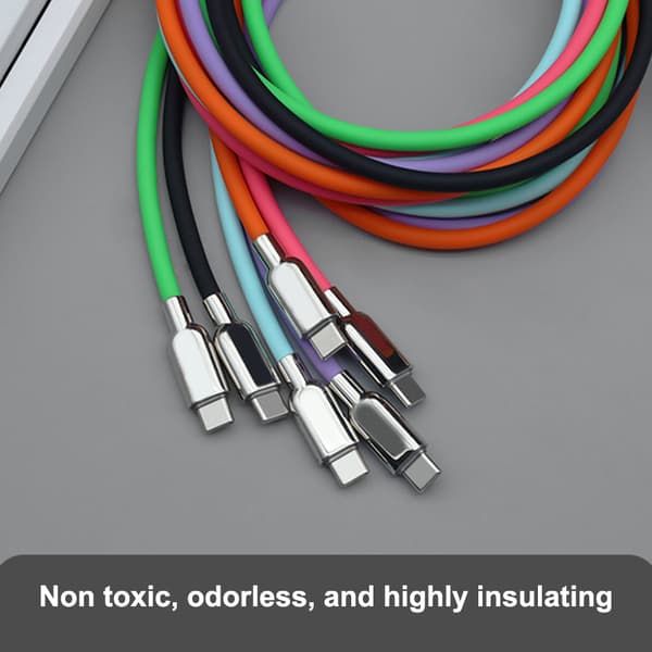 240W PD3.1 Flytande Silikon USB C Type-C Snabbladdningskabel 15 A8