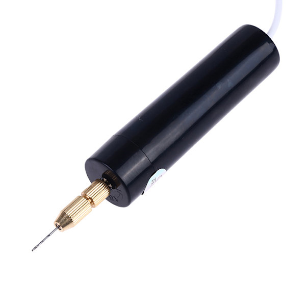 2/5 stykker sett Elektrisk USB Mini Drill Engraver Pen Drilling Je A2 3pcs drill