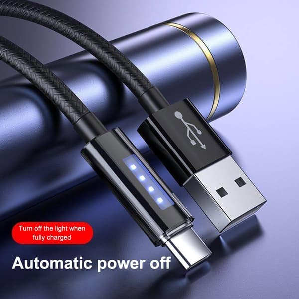 120W 6A Superrask Ladekabel USB Datakabel Strøm Hurtiglading 2M