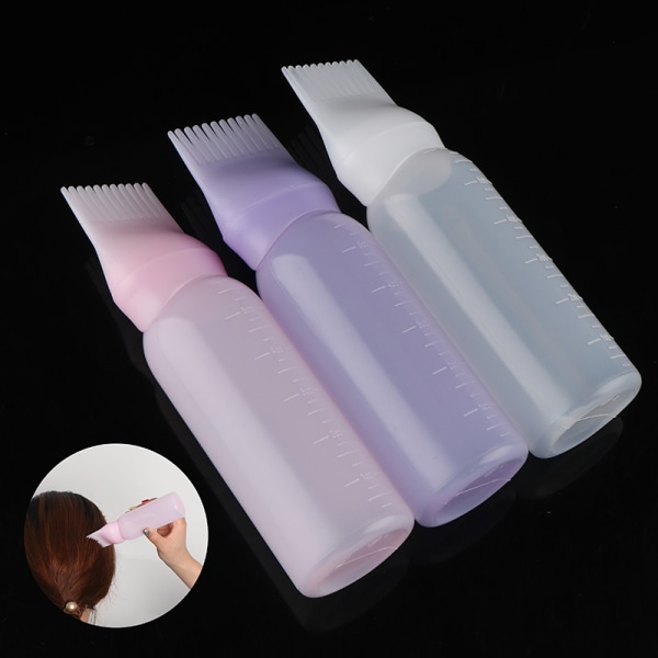 120ML Hårfarveflaske Salon Hårfarvningsfarvningsflasker Pink