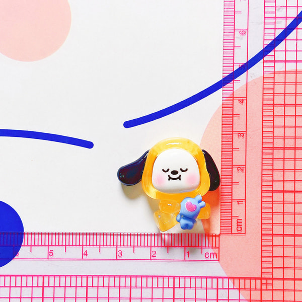 10 stk/sæt Kawaii Bt21 Transparent DIY Resin tilbehør A3