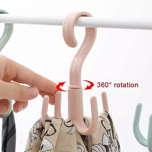 360° kääntyvä ripustinkoukku Tilaa säästävä vaatekaappilaukkuteline Orga Beige