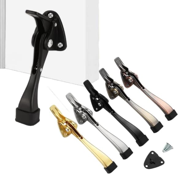 1 Set Kick Down Dörrstopp Antikollision Enkel Pedal Golv Ho Silver