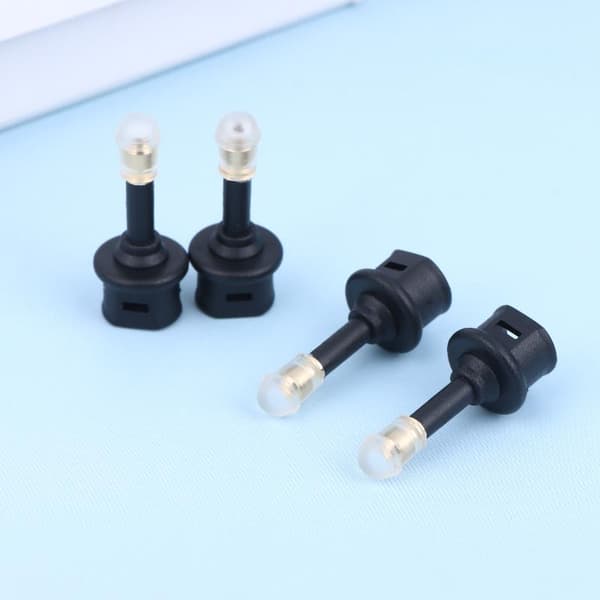 2/4 stk. Toslink hun til 3,5 mm jack han digital adapter stik 2Pcs