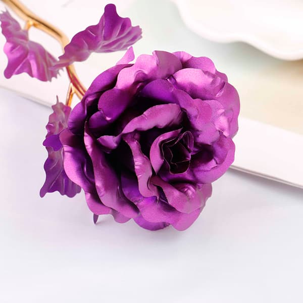 24k guldpläterade gyllene rosor årsdag alla hjärtans dag Red