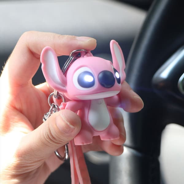 LED nøglering Anime tegneseriefigurer, der lyser natlys A1