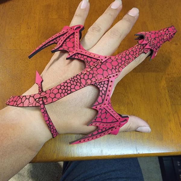 Justerbart Cosplay Læder Drage Armbånd Stilfuldt Armbånd Uni A1