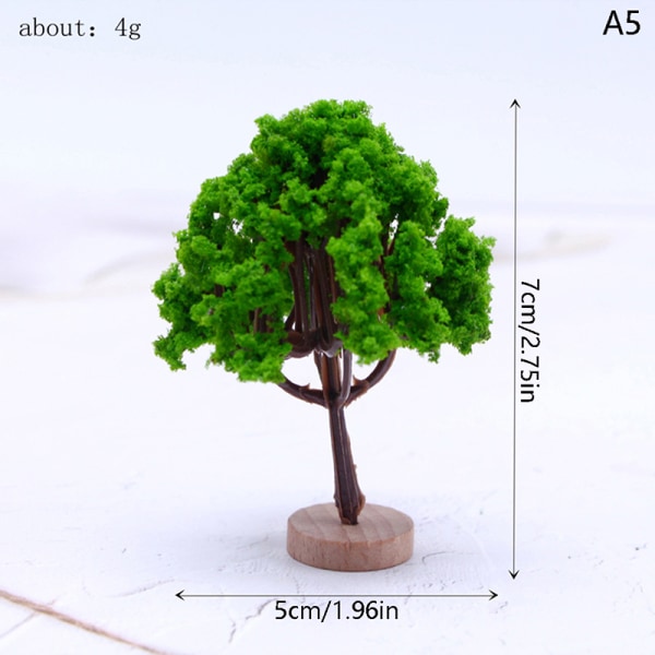 1 STK Mini Tree Fairy Hagedekorasjoner Dukkehus Miniatyrer A5