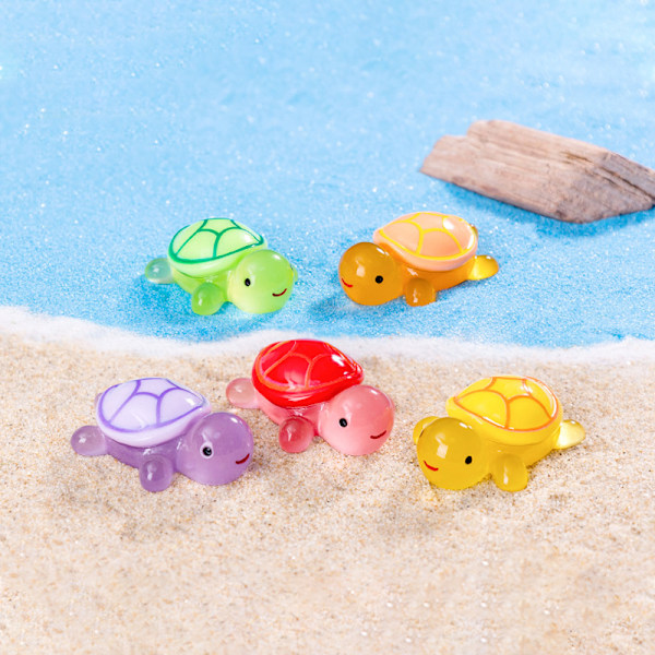 Cartoon Resin Luminous Turtle Ornament Cartoon Aquarium Fish Ta 2