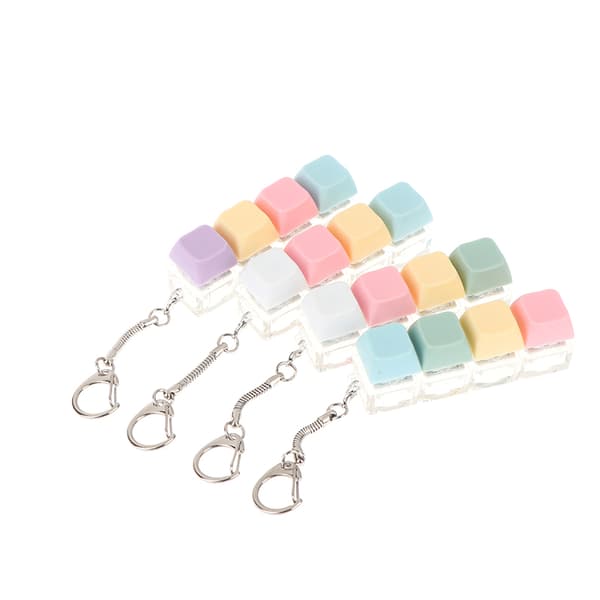 aron Color Keyboard Key Toy DIY Button Keycap Sensory Keychain C