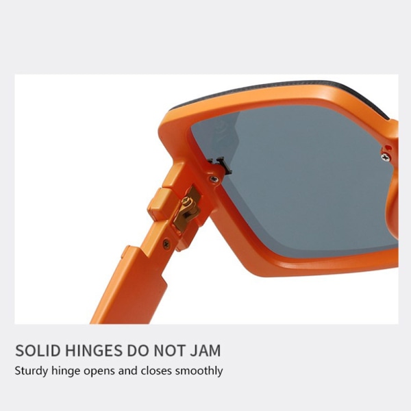 Anti-ultrafiolett Damesolbriller Mote Stor Frame Driving Orange