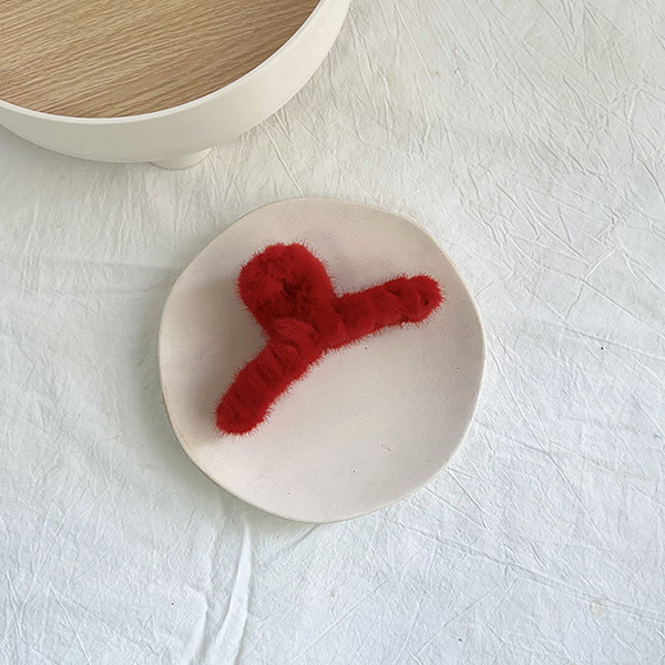 n Stil Vinterplysj Hårklo Mote Elegante hårnåler Enkel A1