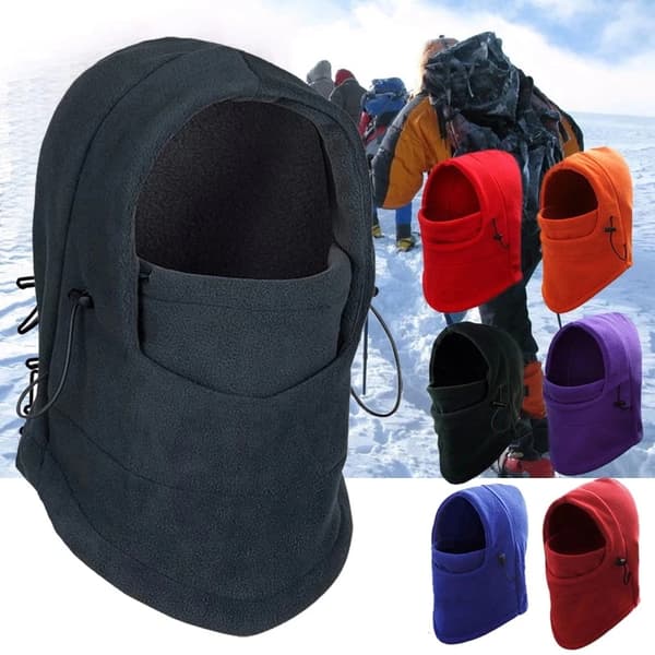 Mote Varm Cap Vinter Menn Dame Luer Vanntett termisk fleec Black