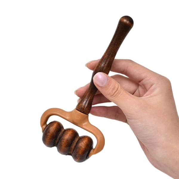 Trä Handhållen Terapi Muskelmassager Rullmassager Verktyg För