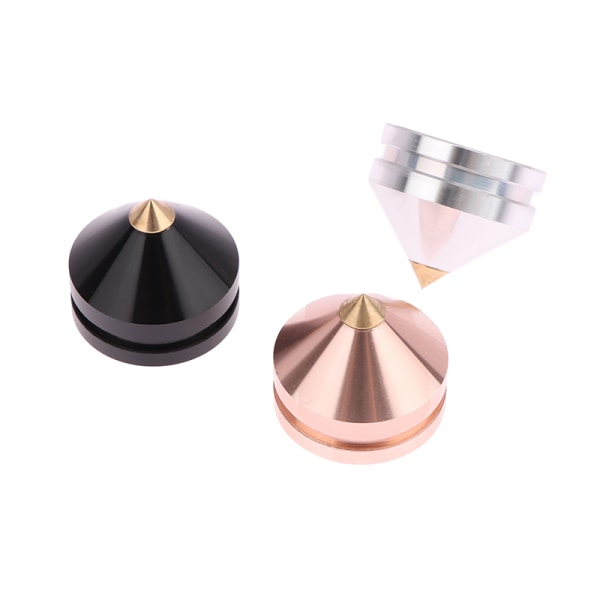 1Sett Høyttaler Høyttaler Spikes Stand Feet Absorber Pin Nails Rose Gold