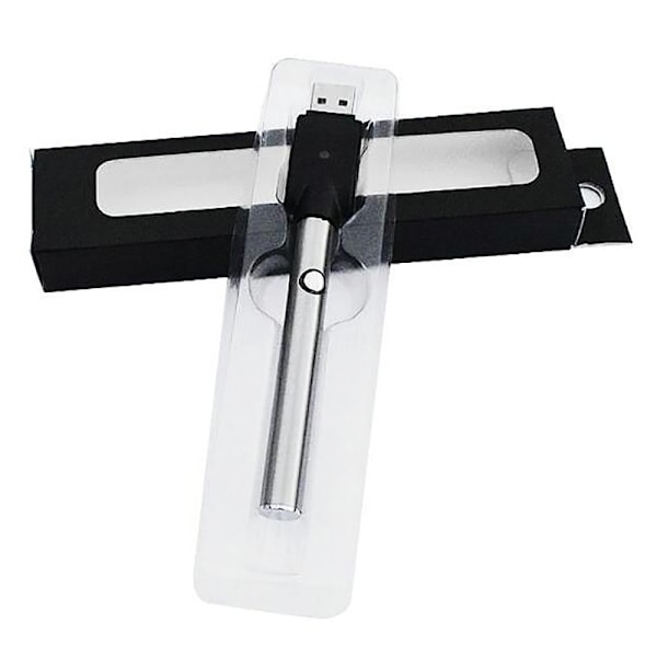 510 Thread Battery Cart Pen Justerbar spänning Smart Power Pen Silver