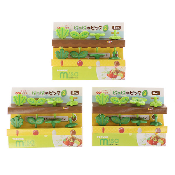 8 stk. fruktgaffel bladsalat mini kake