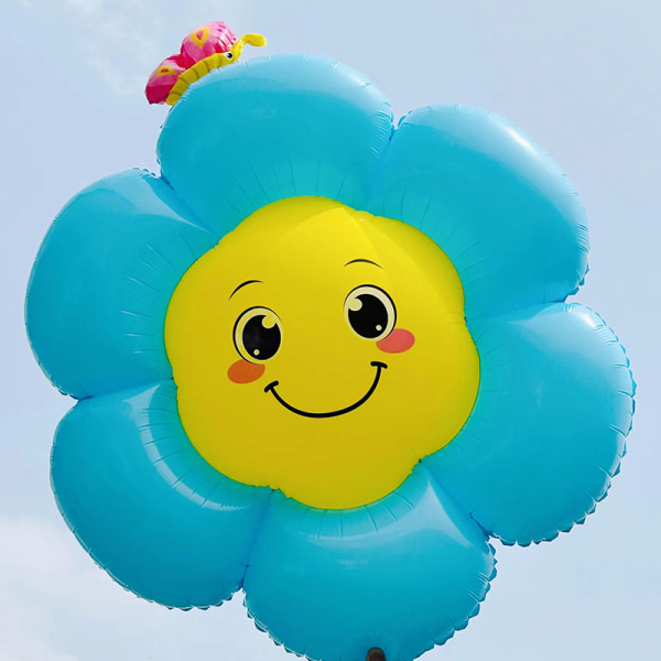 e Daisy Flower Balloons Solsikke Folie Ballong Bryllupsfest Ba Multicolor