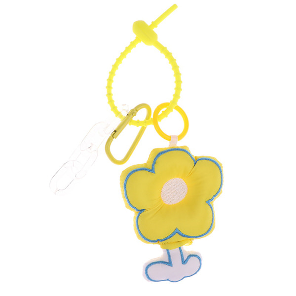 Kreativ Sakura Stoff Flower Keychain Smykker Jente Guttepar A3