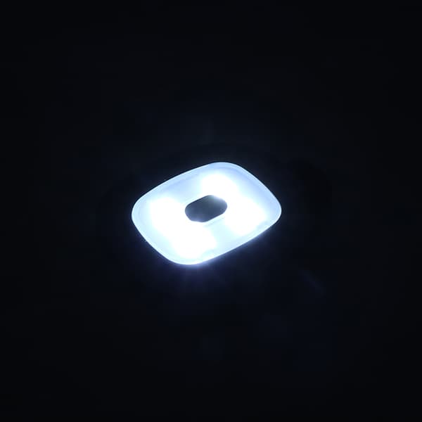 1/2/4 stk USB oppladbart lys for LED-hodelykt utskiftbar 1pc
