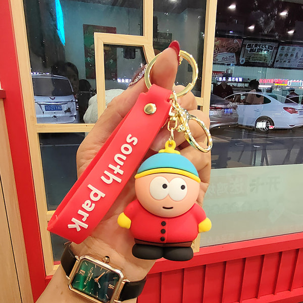 South Park Dolls Keychain e Cartoon Car Key Ring Pendant School A3
