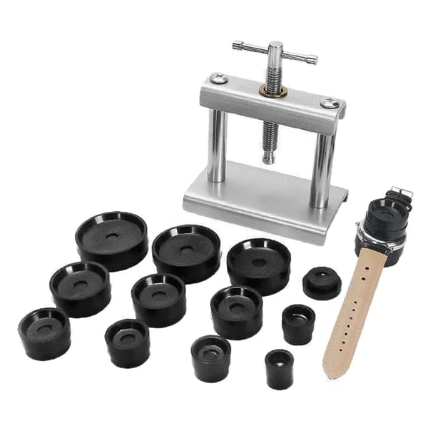 12st 18st Klockpresssats Klockbaksida Stängningsverktyg Passande Form 18PCS