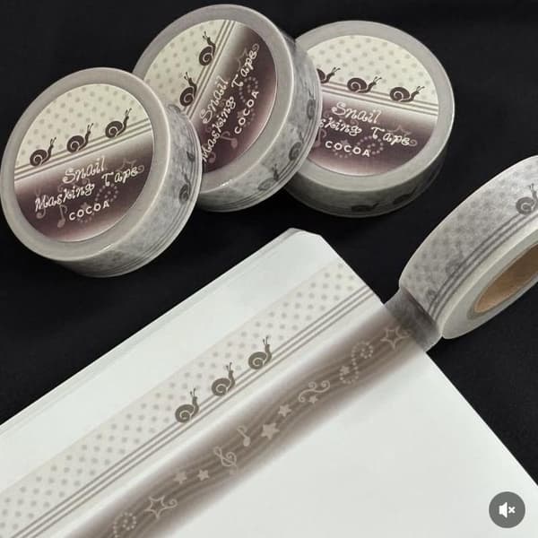 e Snail Musikalske Noder Dekorativ Masking Tape Håndkonto Deco A1
