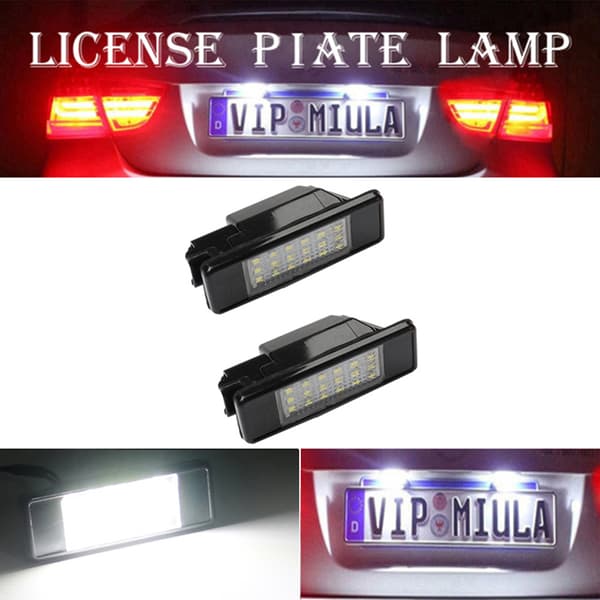 1/2 STK til og dedikeret nummerpladenummer LED-lys 2PCS