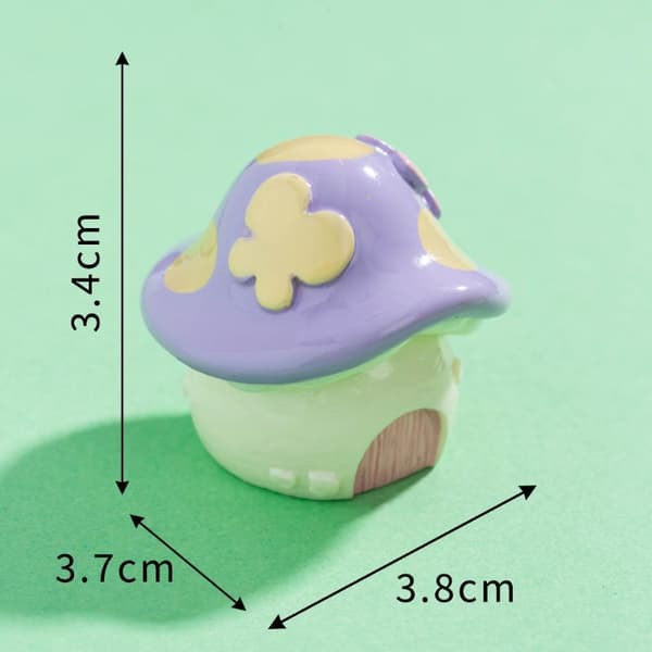 1/10PCS Svampälvfigurer Dekor Mini Sagoträdgård Djur Sta A2