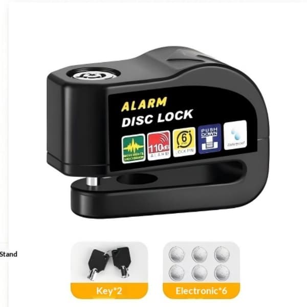 Auton maantiepyörän levyjarrulukko Black