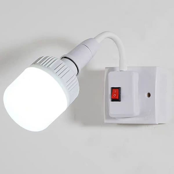 E27 Lampe Justerbart Lys Flexible Bend Mobile Test LED Light S