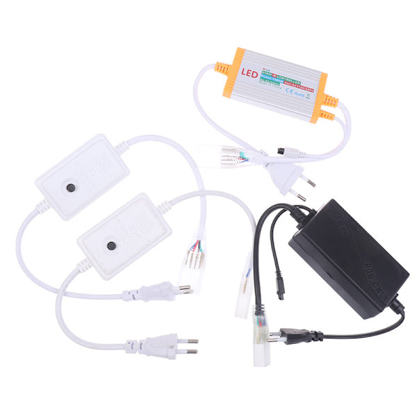 1 stk. 220V EU COB LED Strip lysdæmper manuel controller med 50/100M D