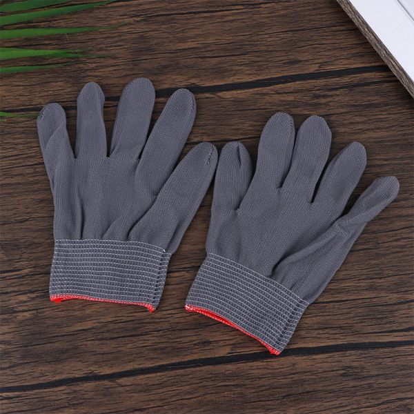 5 par antistatiske handsker Elektroniske arbejdshandsker Finger Prote gray 4f22 | |