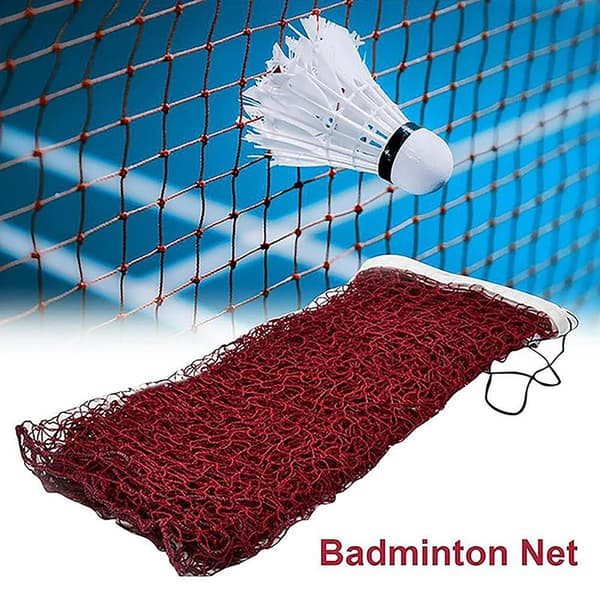 Standard 6m Badmintonnet til udendørs sport med hvid kant
