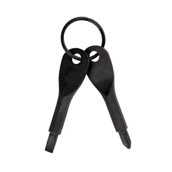 Kannettava Phillips Slotted Key Ring avaimenperä Hike Outdoor Multi Silver