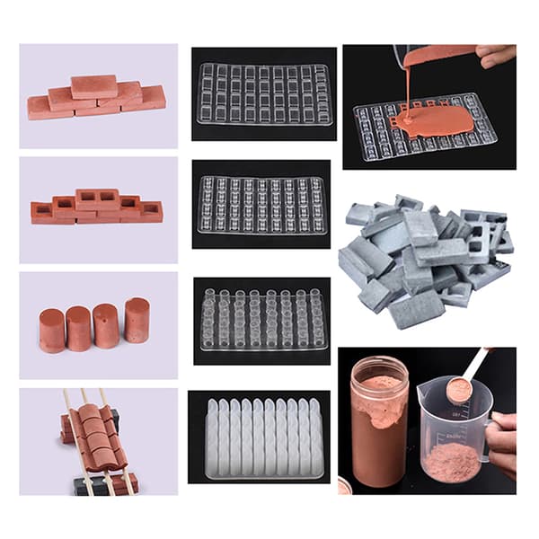 1 stk. Sandbordbygningsform Mini murstein Silikonform DIY Hom B