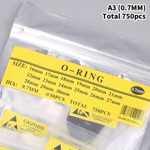 750/950 STK O-Ring Klokke Bakdeksel Pakninger For Urmaker 0.7MM