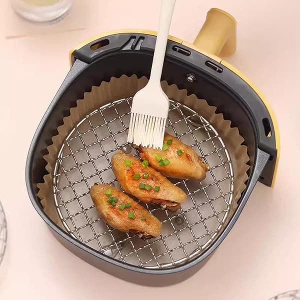 Airfryer-rist i rustfrit stål, grillholder, bagekurv 22CM