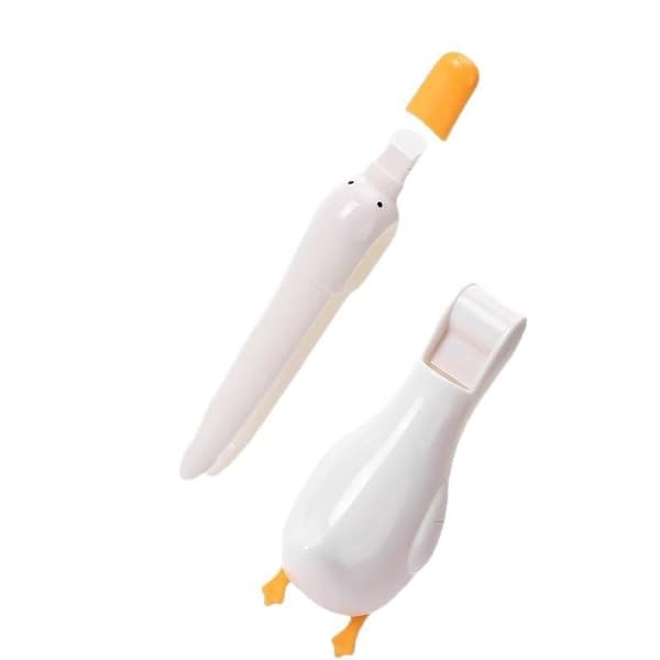 2-i-1 Andeformet Dobbelt-hoved Design Renseklemme Støvplet White