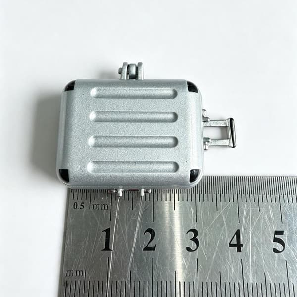 1 stk. 1:12 skala dukkehus miniature rejsekuffert Red
