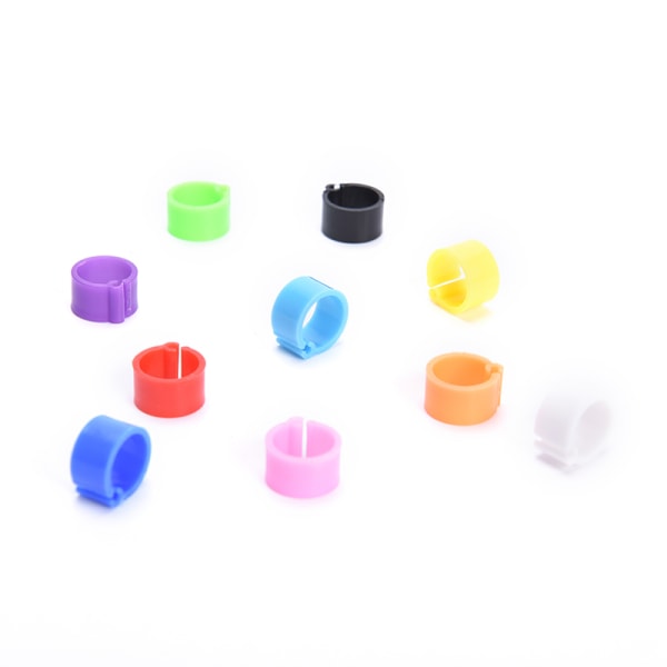 100 Stk Duer Ringer 8mm Bajonett Identifikasjon Ring Due Foo