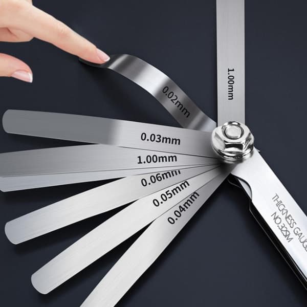 32 stk/sæt Feeler Gauge Arc Rustfrit Stål Feeler Gauge Måler