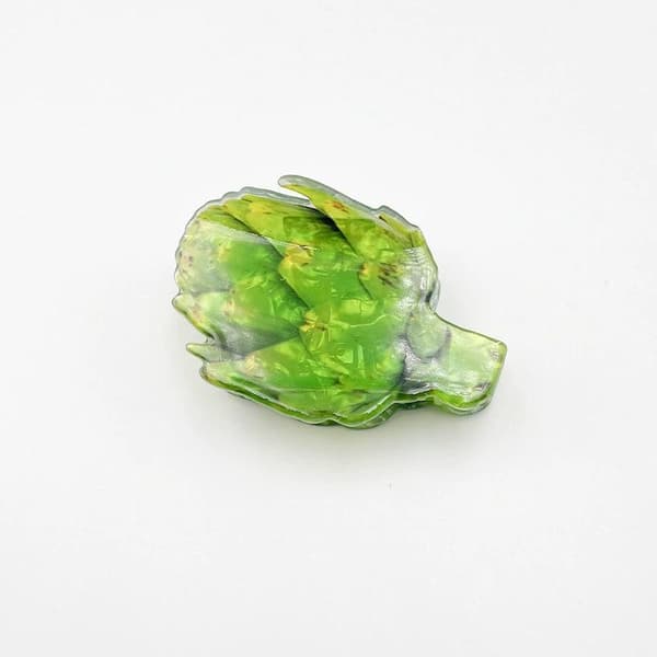 Ny design Akryl Sallad Lök Tomat Form Hårklämma Klo Fo A3