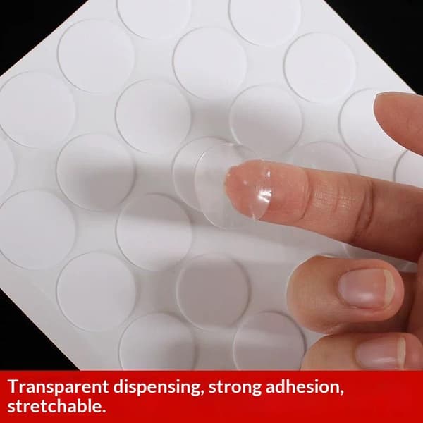 70 stk. 25 mm runde DIY 3D krystalklare epoxyklæbende R til håndværk